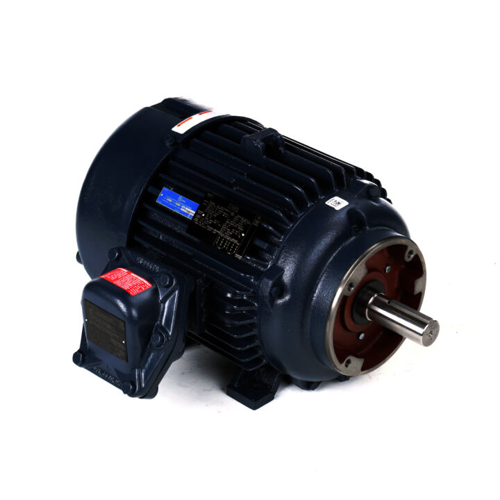 Explosion Proof Motor, 15 & 10 HP, 3 Ph, 60 & 50 Hz, 230/460 & 190/380 V, 3600 & 3000 RPM, 254TC Frame, EPFC