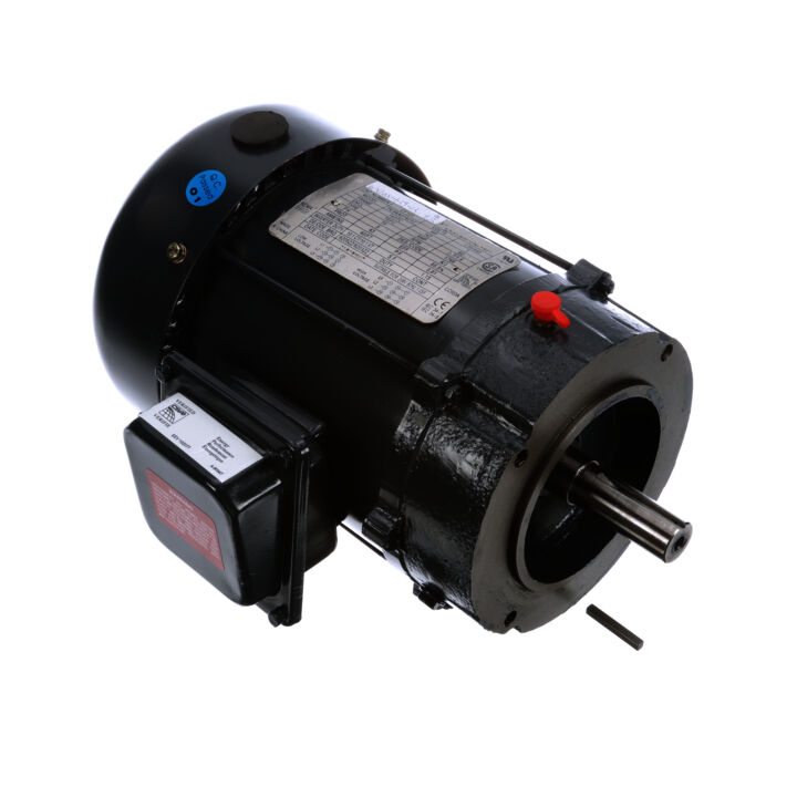 General Purpose Motor, 1 HP, 3 Ph, 60 Hz, 230/460 V, 1800 RPM, 143TC Frame, TEFC