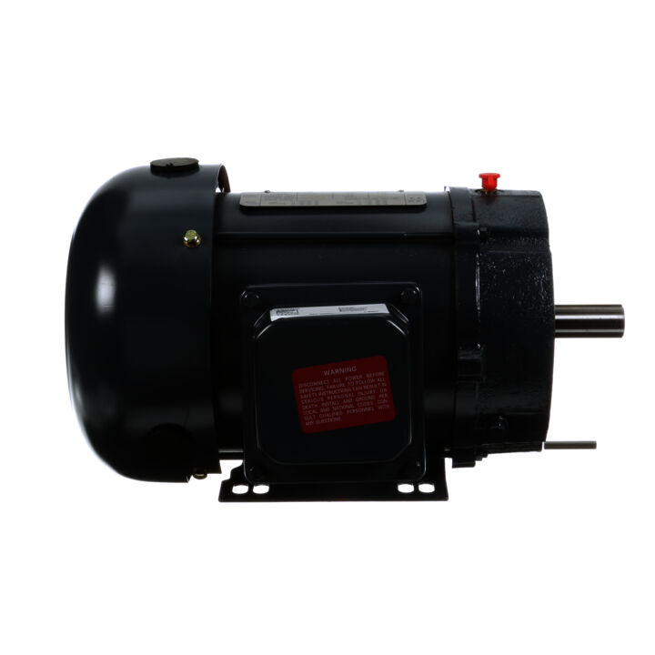 General Purpose Motor, 1.5 HP, 3 Ph, 60 Hz, 208-230/460 V, 3600 RPM, 143TC Frame, TEFC