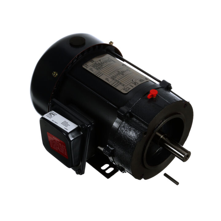 General Purpose Motor, 1.5 HP, 3 Ph, 60 Hz, 208-230/460 V, 3600 RPM, 143TC Frame, TEFC