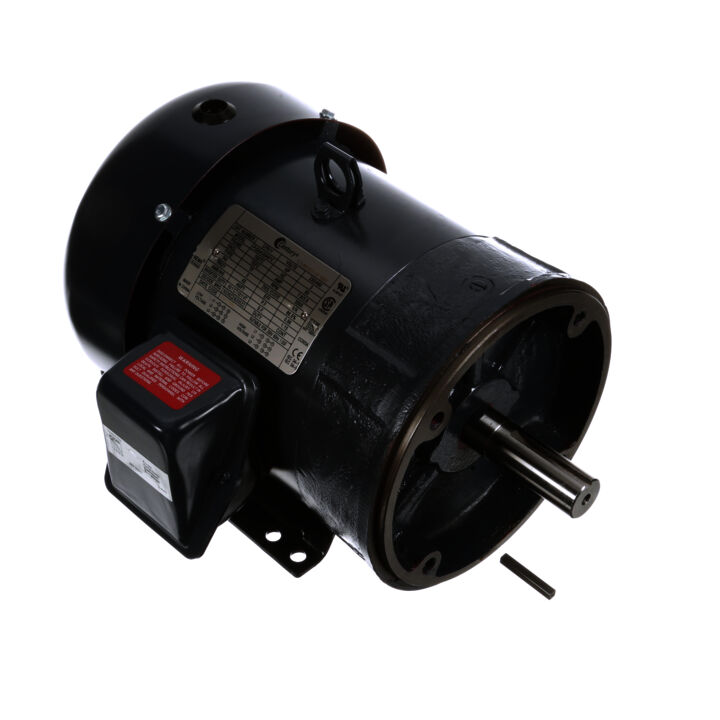 General Purpose Motor, 3 HP, 3 Ph, 60 Hz, 208-230/460 V, 3600 RPM, 182TC Frame, TEFC