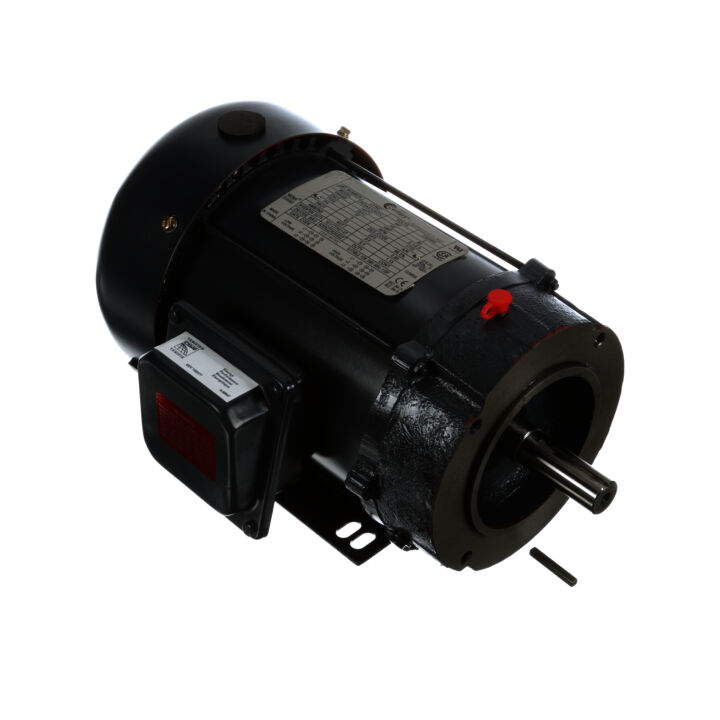 General Purpose Motor, 2 HP, 3 Ph, 60 Hz, 208-230/460 V, 1800 RPM, 145TC Frame, TEFC