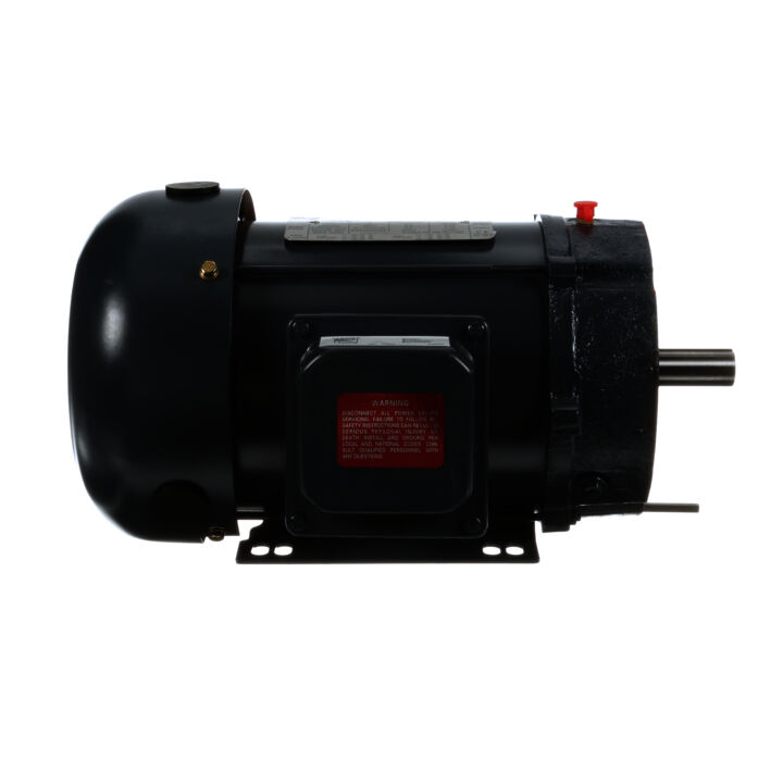 General Purpose Motor, 2 HP, 3 Ph, 60 Hz, 208-230/460 V, 1800 RPM, 145TC Frame, TEFC