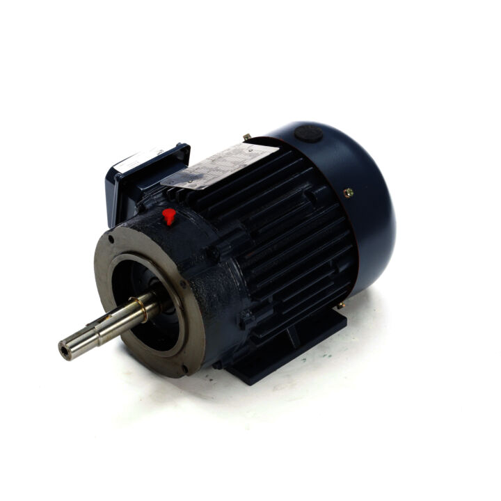 Close-Coupled Pump Motor, 1 HP, 3 Ph, 60 Hz, 208-230/460 V, 1800 RPM, 143JM Frame, TEFC