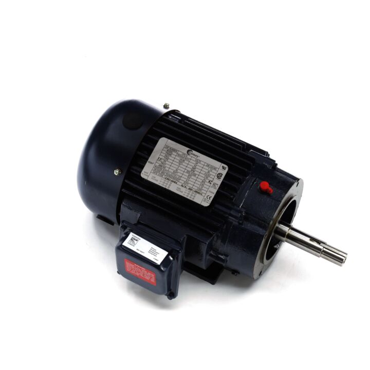 Close-Coupled Pump Motor, 1.5 HP, 3 Ph, 60 Hz, 208-230/460 V, 1800 RPM, 145JM Frame, TEFC