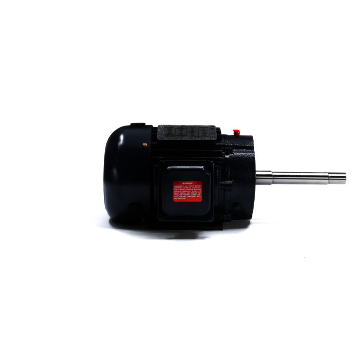 Close-Coupled Pump Motor, 1 HP, 3 Ph, 60 Hz, 208-230/460 V, 3600 RPM, 143JP Frame, TEFC