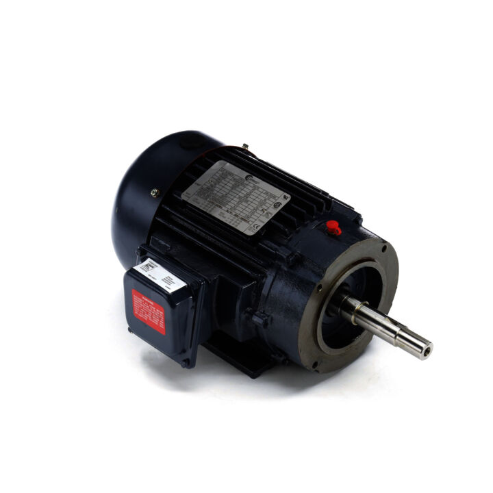 Close-Coupled Pump Motor, 1.5 HP, 3 Ph, 60 Hz, 208-230/460 V, 1800 RPM, 145JM Frame, TEFC