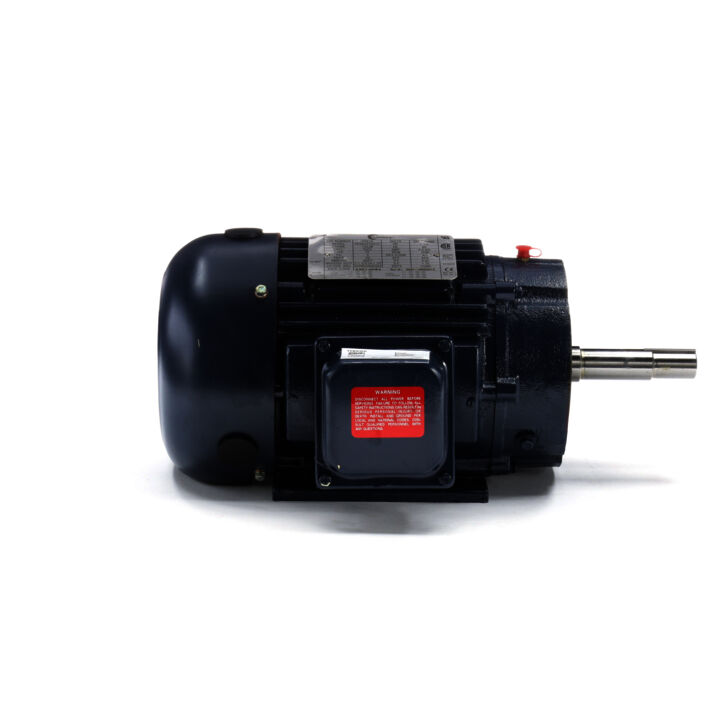 Close-Coupled Pump Motor, 1.5 HP, 3 Ph, 60 Hz, 208-230/460 V, 1800 RPM, 145JM Frame, TEFC