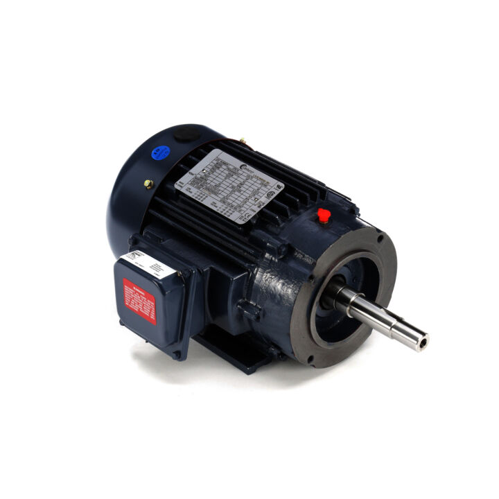 Close-Coupled Pump Motor, 2 HP, 3 Ph, 60 Hz, 208-230/460 V, 1800 RPM, 145JM Frame, TEFC