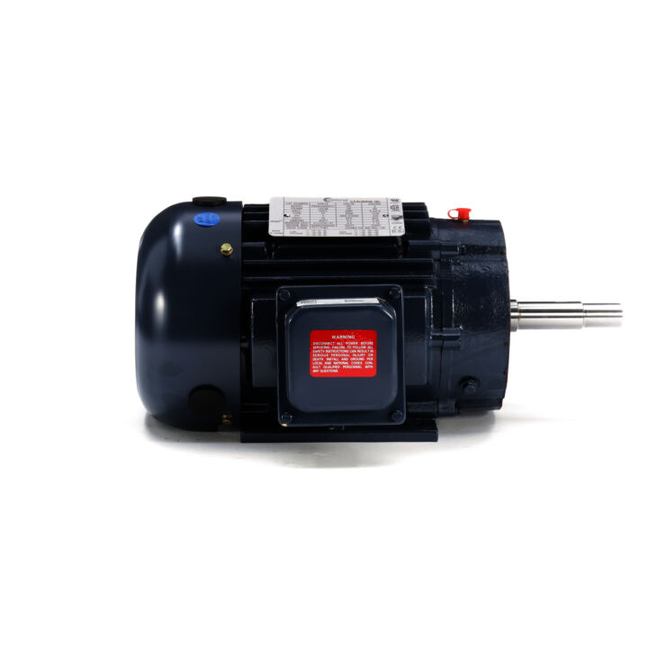 Close-Coupled Pump Motor, 2 HP, 3 Ph, 60 Hz, 208-230/460 V, 1800 RPM, 145JM Frame, TEFC