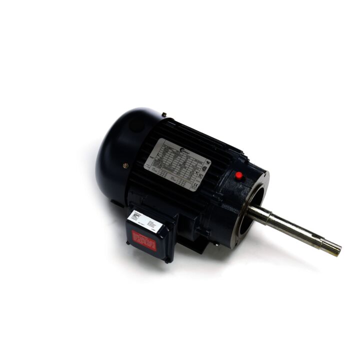 Close-Coupled Pump Motor, 2 HP, 3 Ph, 60 Hz, 208-230/460 V, 1800 RPM, 145JP Frame, TEFC