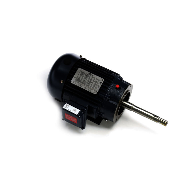 Close-Coupled Pump Motor, 2 HP, 3 Ph, 60 Hz, 208-230/460 V, 1800 RPM, 145JP Frame, TEFC