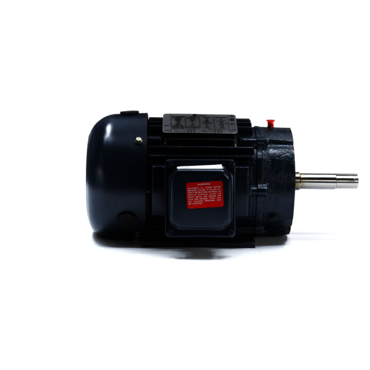 Close-Coupled Pump Motor, 2 HP, 3 Ph, 60 Hz, 208-230/460 V, 3600 RPM, 145JM Frame, TEFC