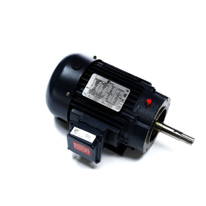 Close-Coupled Pump Motor, 2 HP, 3 Ph, 60 Hz, 208-230/460 V, 3600 RPM, 145JM Frame, TEFC