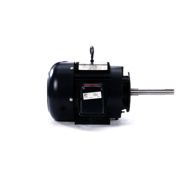 Close-Coupled Pump Motor, 3 HP, 3 Ph, 60 Hz, 208-230/460 V, 3600 RPM, 182JP Frame, TEFC