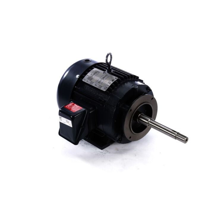 Close-Coupled Pump Motor, 3 HP, 3 Ph, 60 Hz, 208-230/460 V, 3600 RPM, 182JP Frame, TEFC