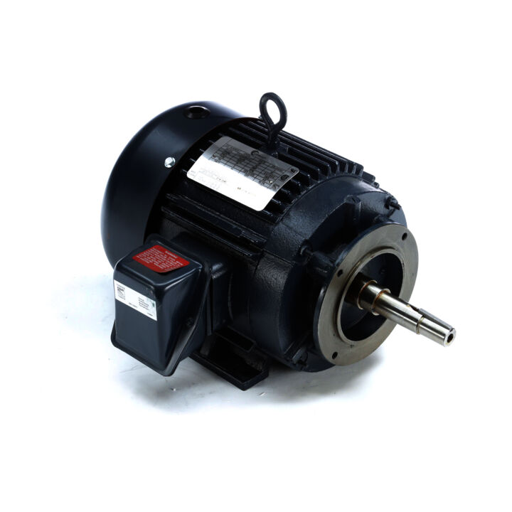 Close-Coupled Pump Motor, 3 HP, 3 Ph, 60 Hz, 208-230/460 V, 3600 RPM, 182JM Frame, TEFC