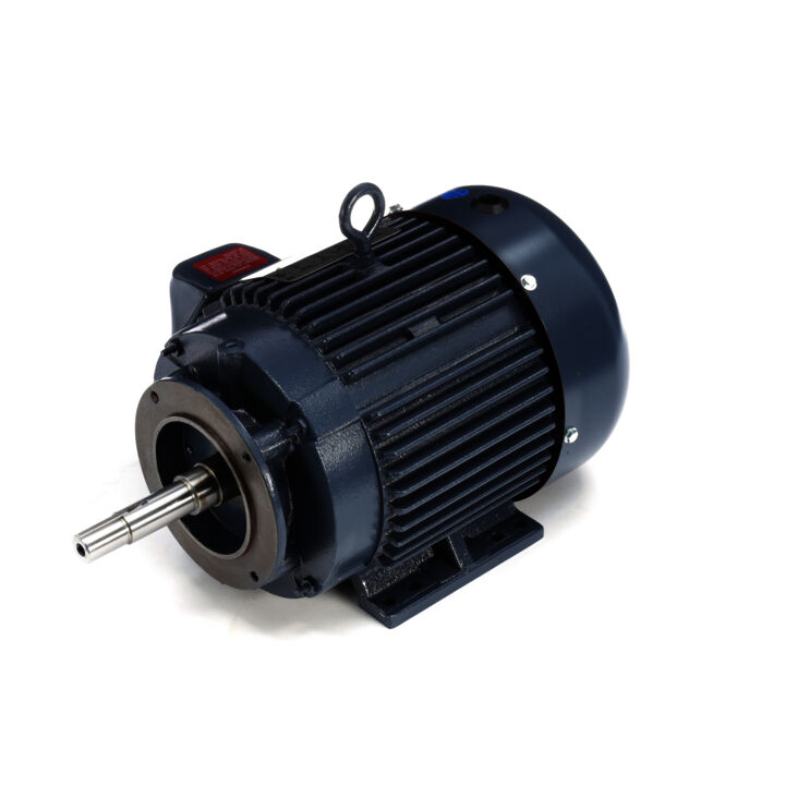 Close-Coupled Pump Motor, 5 HP, 3 Ph, 60 Hz, 208-230/460 V, 1800 RPM, 184JM Frame, TEFC