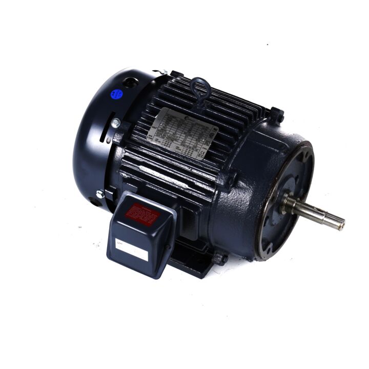Close-Coupled Pump Motor, 7.5 HP, 3 Ph, 60 Hz, 208-230/460 V, 1800 RPM, 213JM Frame, TEFC