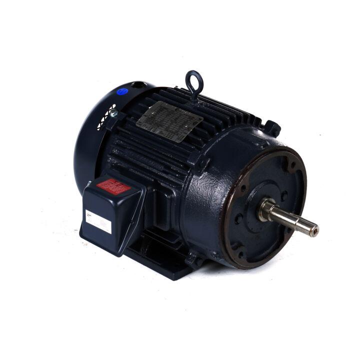 Close-Coupled Pump Motor, 7.5 HP, 3 Ph, 60 Hz, 208-230/460 V, 1800 RPM, 213JM Frame, TEFC