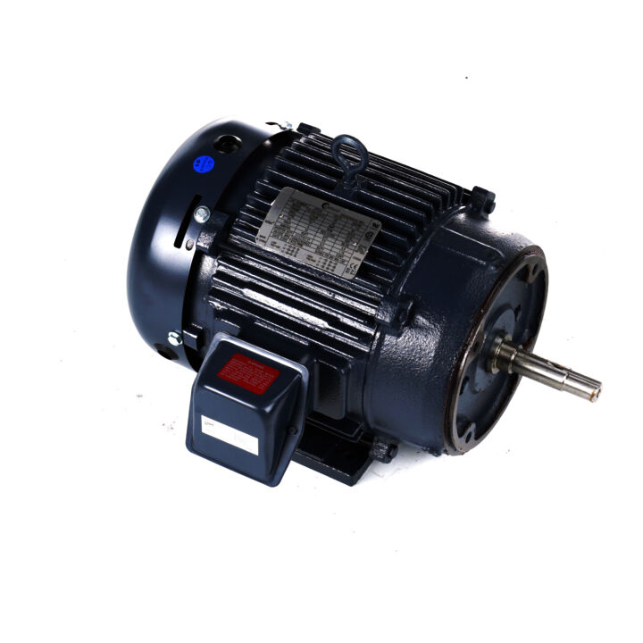 Close-Coupled Pump Motor, 7.5 HP, 3 Ph, 60 Hz, 208-230/460 V, 1800 RPM, 213JM Frame, TEFC