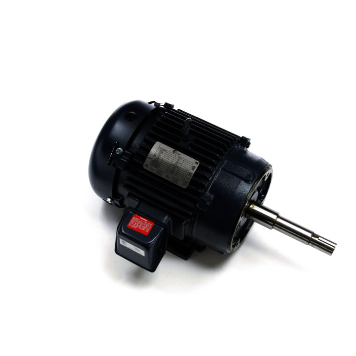 Close-Coupled Pump Motor, 7.5 HP, 3 Ph, 60 Hz, 208-230/460 V, 1800 RPM, 213JP Frame, TEFC