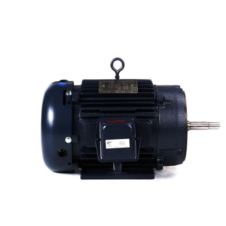 Close-Coupled Pump Motor, 10 HP, 3 Ph, 60 Hz, 208-230/460 V, 1800 RPM, 215JM Frame, TEFC