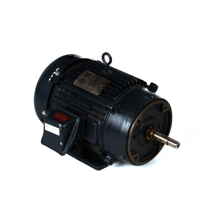 Close-Coupled Pump Motor, 10 HP, 3 Ph, 60 Hz, 575 V, 3600 RPM, 215JM Frame, TEFC