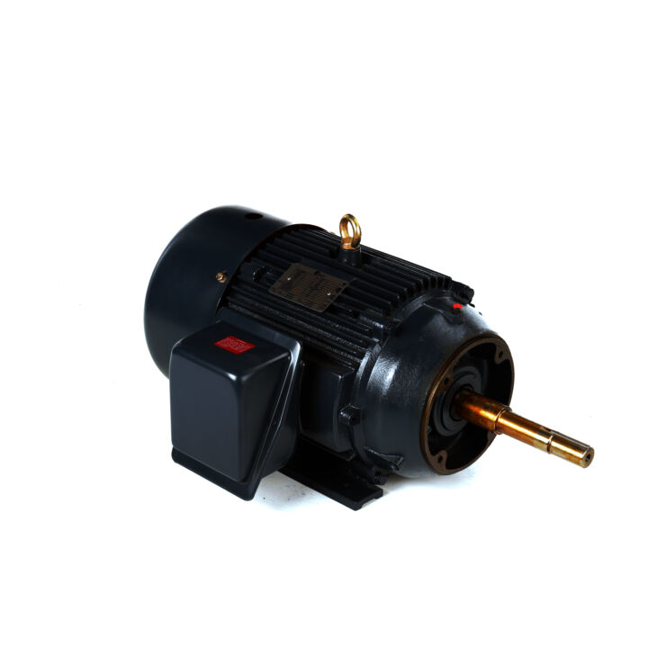 Close-Coupled Pump Motor, 15 HP, 3 Ph, 60 Hz, 208-230/460 V, 1800 RPM, 254JP Frame, TEFC