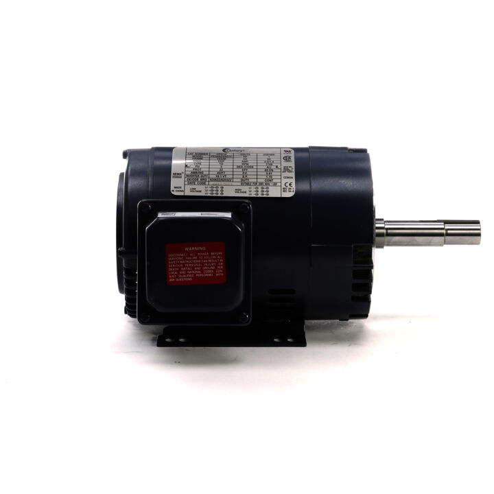 Close-Coupled Pump Motor, 1 HP, 3 Ph, 60 Hz, 208-230/460 V, 1800 RPM, 143JM Frame, ODP