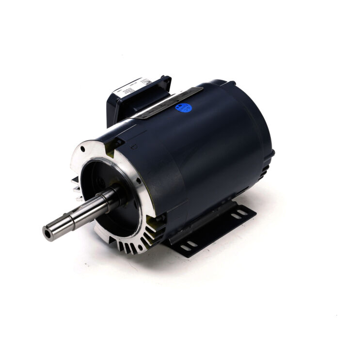 Close-Coupled Pump Motor, 1 HP, 3 Ph, 60 Hz, 208-230/460 V, 1800 RPM, 143JM Frame, ODP