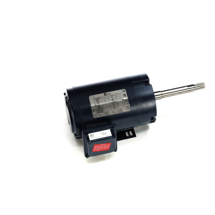 Close-Coupled Pump Motor, 1.5 HP, 3 Ph, 60 Hz, 208-230/460 V, 1800 RPM, 145JP Frame, ODP