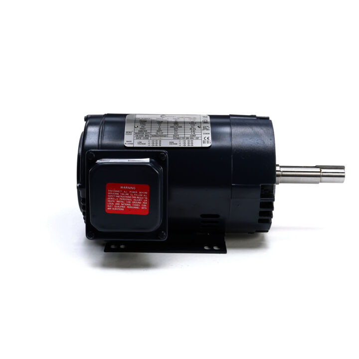 Close-Coupled Pump Motor, 1.5 HP, 3 Ph, 60 Hz, 208-230/460 V, 1800 RPM, 145JM Frame, ODP