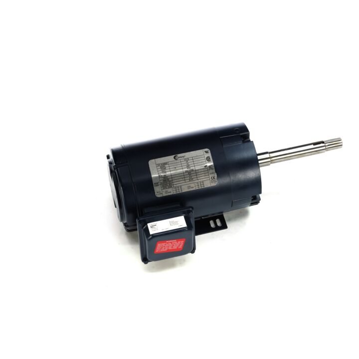 Close-Coupled Pump Motor, 1.5 HP, 3 Ph, 60 Hz, 208-230/460 V, 1800 RPM, 145JP Frame, ODP