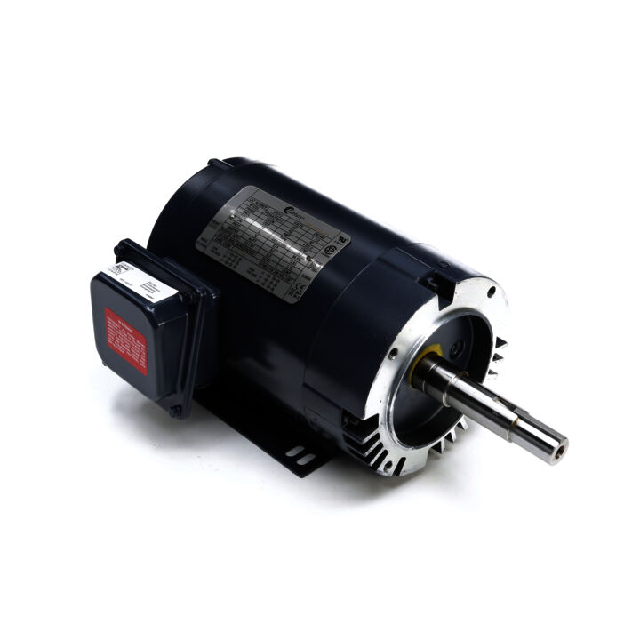 Close-Coupled Pump Motor, 1.5 HP, 3 Ph, 60 Hz, 208-230/460 V, 1800 RPM, 145JM Frame, ODP