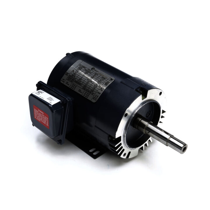 Close-Coupled Pump Motor, 1.5 HP, 3 Ph, 60 Hz, 208-230/460 V, 3600 RPM, 143JM Frame, ODP