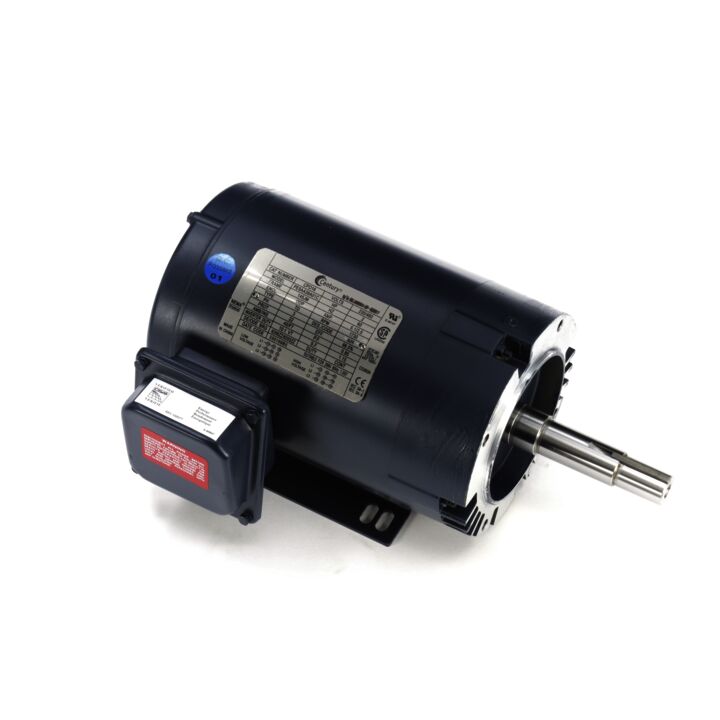 Close-Coupled Pump Motor, 2 HP, 3 Ph, 60 Hz, 208-230/460 V, 1800 RPM, 145JM Frame, ODP