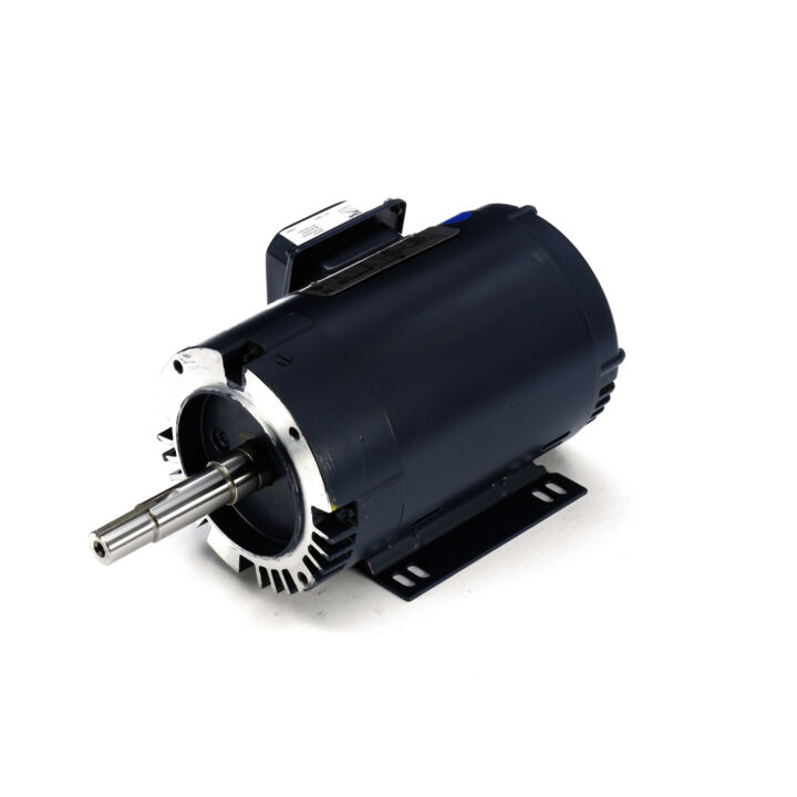 Close-Coupled Pump Motor, 2 HP, 3 Ph, 60 Hz, 208-230/460 V, 1800 RPM, 145JM Frame, ODP