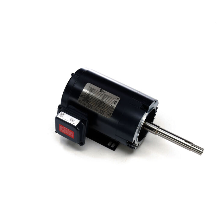 Close-Coupled Pump Motor, 2 HP, 3 Ph, 60 Hz, 208-230/460 V, 1800 RPM, 145JP Frame, ODP