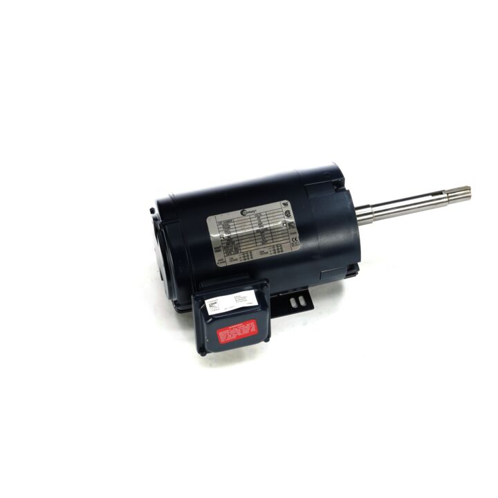 Close-Coupled Pump Motor, 2 HP, 3 Ph, 60 Hz, 208-230/460 V, 3600 RPM, 145JP Frame, ODP