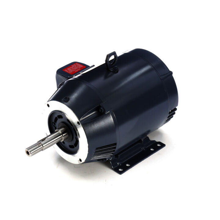Close-Coupled Pump Motor, 3 HP, 3 Ph, 60 Hz, 208-230/460 V, 1800 RPM, 182JM Frame, DP