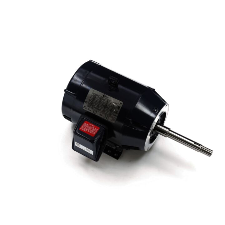 Close-Coupled Pump Motor, 3 HP, 3 Ph, 60 Hz, 208-230/460 V, 1800 RPM, 182JP Frame, ODP