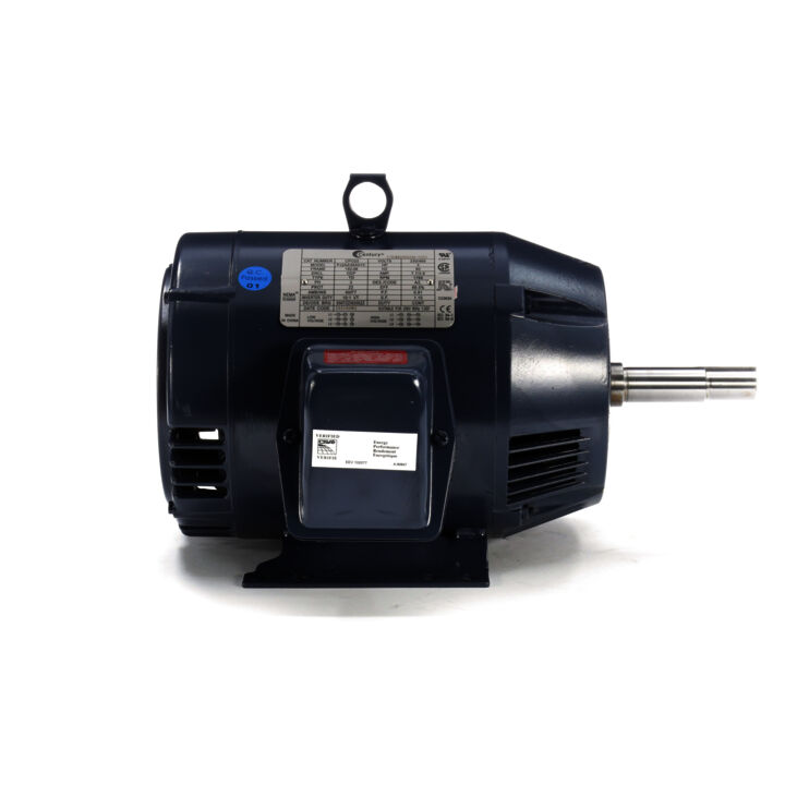 Close-Coupled Pump Motor, 3 HP, 3 Ph, 60 Hz, 208-230/460 V, 1800 RPM, 182JM Frame, DP
