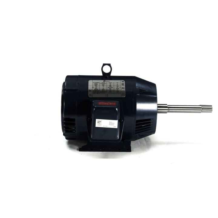 Close-Coupled Pump Motor, 3 HP, 3 Ph, 60 Hz, 575 V, 1800 RPM, 182JP Frame, ODP