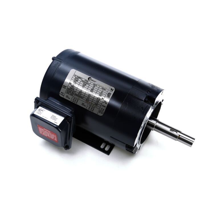 Close-Coupled Pump Motor, 3 HP, 3 Ph, 60 Hz, 208-230/460 V, 3600 RPM, 145JM Frame, ODP