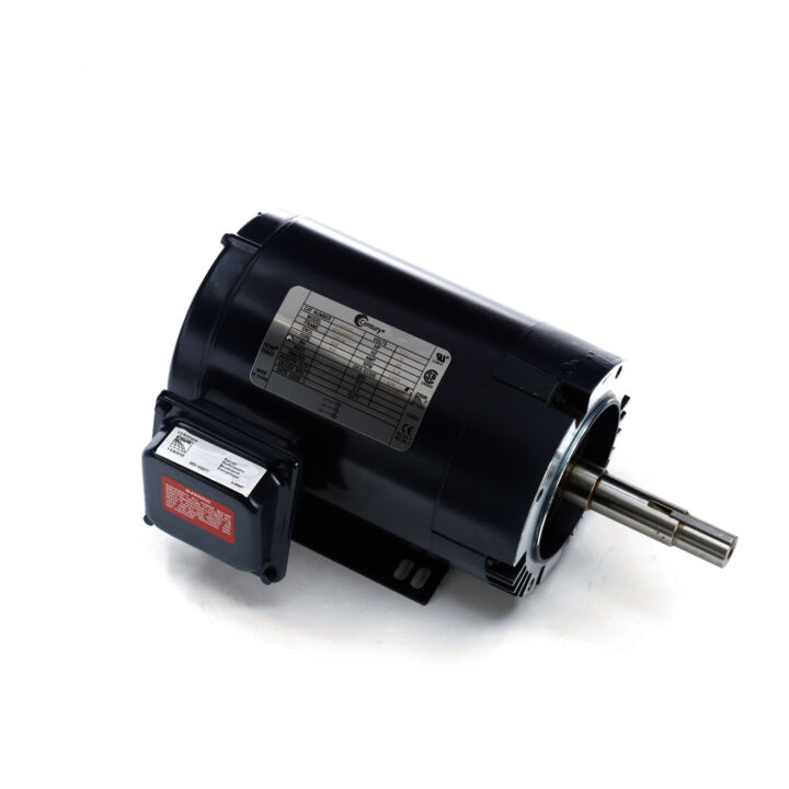Close-Coupled Pump Motor, 3 HP, 3 Ph, 60 Hz, 575 V, 3600 RPM, 145JM Frame, ODP