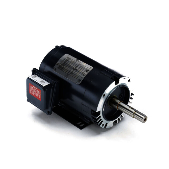 Close-Coupled Pump Motor, 3 HP, 3 Ph, 60 Hz, 575 V, 3600 RPM, 145JM Frame, ODP