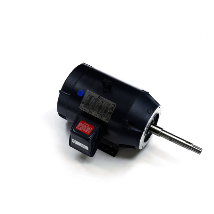 Close-Coupled Pump Motor, 5 HP, 3 Ph, 60 Hz, 208-230/460 V, 1800 RPM, 184JP Frame, ODP