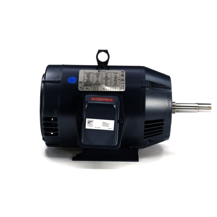 Close-Coupled Pump Motor, 5 HP, 3 Ph, 60 Hz, 208-230/460 V, 1800 RPM, 184JM Frame, DP