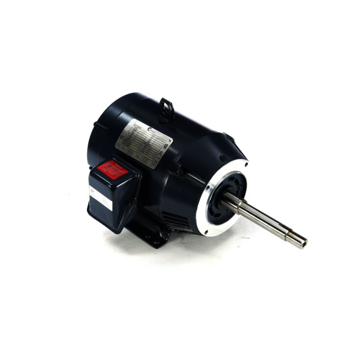 Close-Coupled Pump Motor, 5 HP, 3 Ph, 60 Hz, 208-230/460 V, 3600 RPM, 182JP Frame, ODP